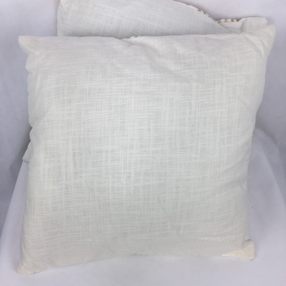 Silver & Gold Painted Fabric Accent Pillows - Picture 4 of 4